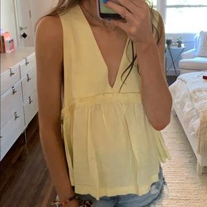 yellow urban outfitters tank